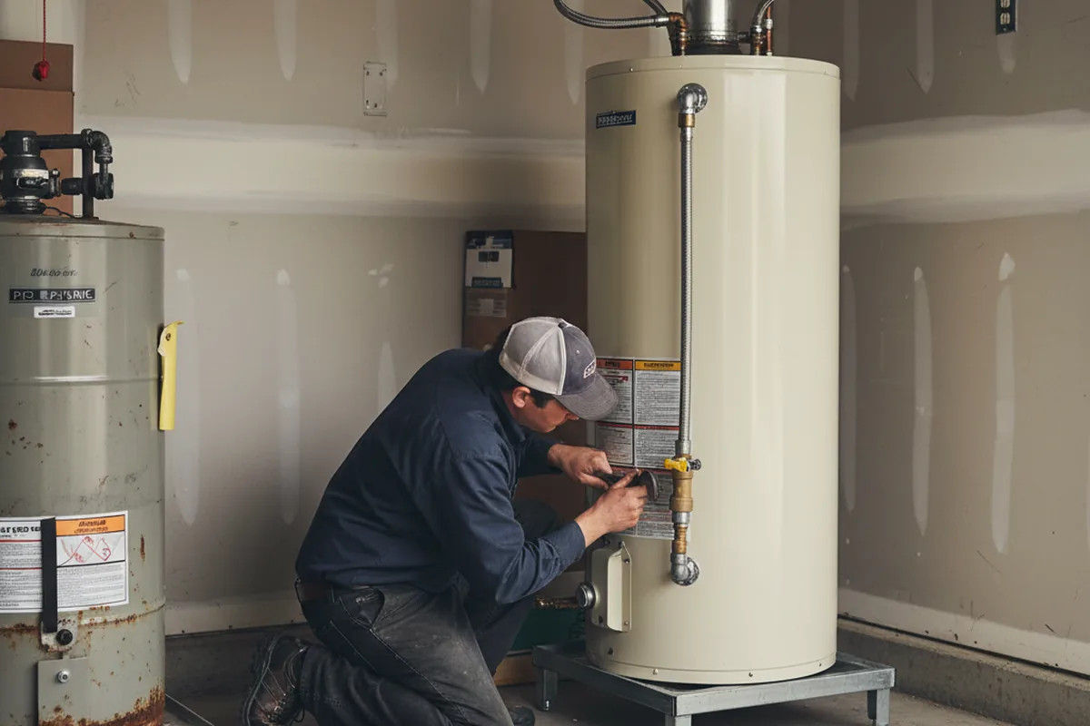 Water heater and shutoff valve replacement in Auburndale